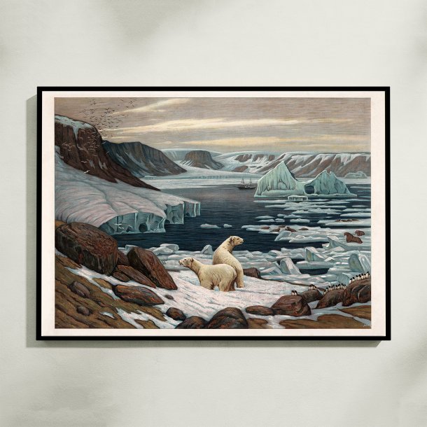 Polarlandskab 1890 - Geografisk anskuelsesbillede