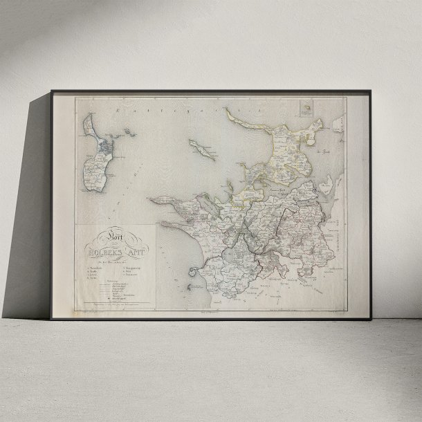 Holbk Amt 1824 - Hessel - Plakat