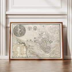 Randers 1755 - Historisk prospekt af Johan Jacob Bruun