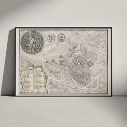 Randers 1755 - Historisk prospekt af Johan Jacob Bruun