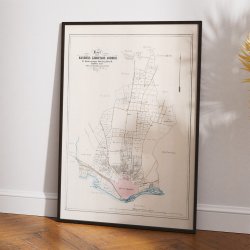 Randers Kj�bstads Jorder 1874 - Historisk matrikelkort