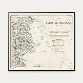 Slesvig og Als 1857 - Historisk kort