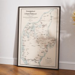 Jyllands Telefonnet 1893 - Historisk kommunikationskort
