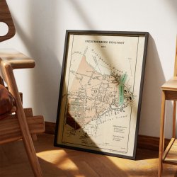 Frederiksberg Bydistrikt 1871 - Historisk bykort