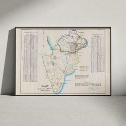 Frederiksberg og Hvidovre 1850 - Historisk sognekort