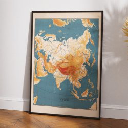Asien 1905 - Historisk skolekort af Ivar Refsdal