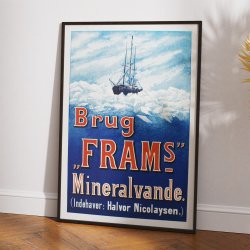 Brug Fram's Mineralvande 1898 - Norsk reklameplakat