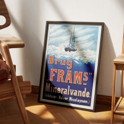 Brug Fram's Mineralvande 1898 - Norsk reklameplakat