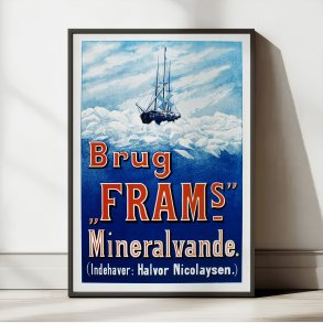 Brug Fram's Mineralvande 1898 - Norsk reklameplakat