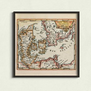 Danmark 1697 - Dane Marq et Sud-Gothlande - Kort