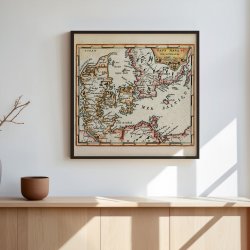 Danmark 1697 - Dane Marq et Sud-Gothlande - Kort