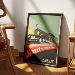 Speed Mixed Cigarette 1932 - Norsk reklameplakat