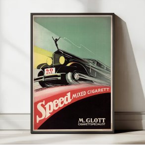 Speed Mixed Cigarette 1932 - Norsk reklameplakat