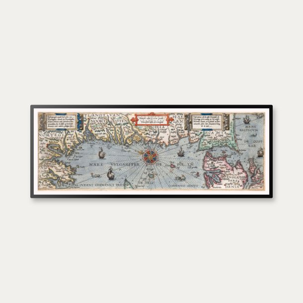 �stkysten af Norge og Danmark 1592 - Historisk s�kort af Waghenaer