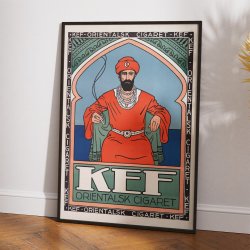 KEF orientalsk Cigaret 1924 - Norsk reklameplakat