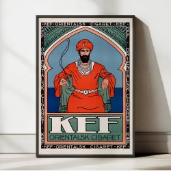 KEF orientalsk Cigaret 1924 - Norsk reklameplakat