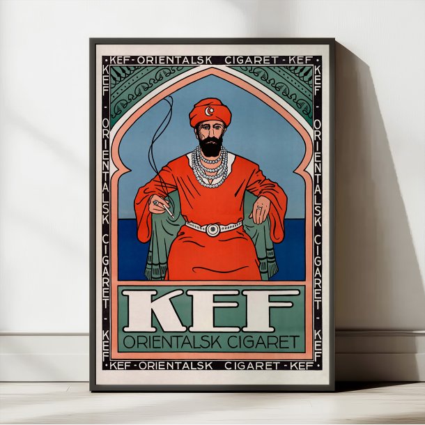 KEF orientalsk Cigaret 1924 - Norsk reklameplakat
