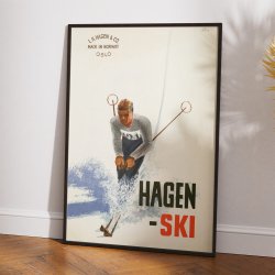 Hagen Ski 1934 - Norsk reklameplakat