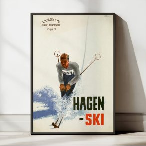 Hagen Ski 1934 - Norsk reklameplakat