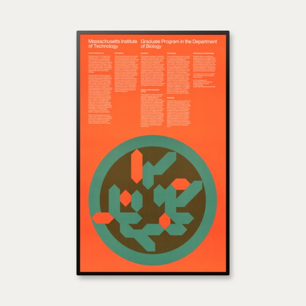 MIT Biology Graduate Program 1967 - Plakat af Dietmar Winkler