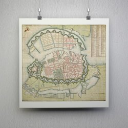 Kort over Kbenhavn ca. 1694 - Hndtegning