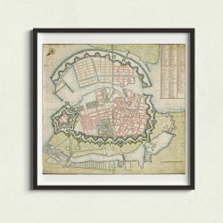 Kort over Kbenhavn ca. 1694 - Hndtegning