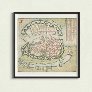 Kort over Kbenhavn ca. 1694 - Hndtegning