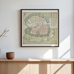 Kort over Kbenhavn ca. 1694 - Hndtegning