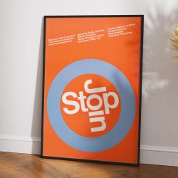 Stop - Join 1967 - Grafisk plakat af Dietmar Winkler