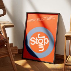 Stop - Join 1967 - Grafisk plakat af Dietmar Winkler