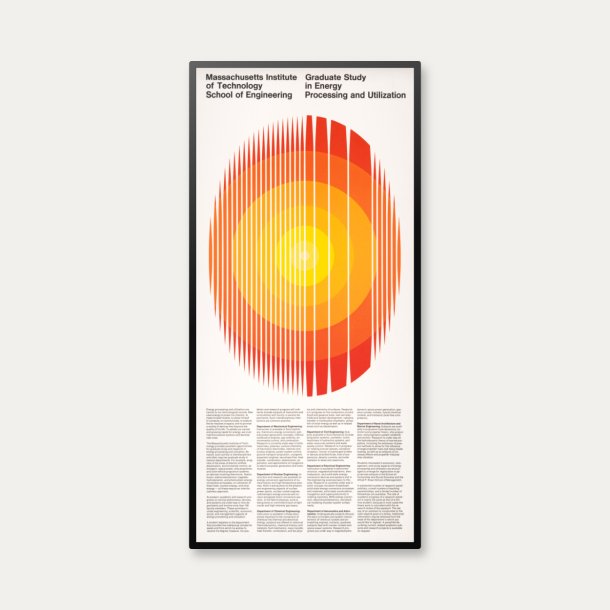 MIT Energy Processing and Utilization 1967 - Engineering plakat