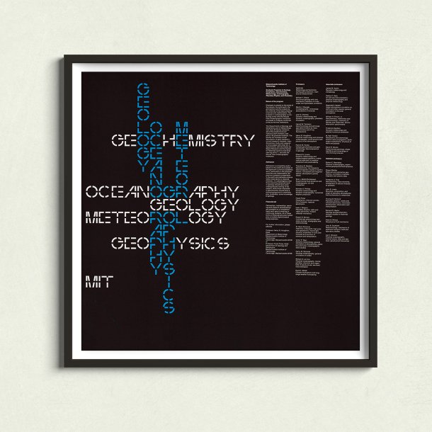 MIT Earth Sciences 1967 - Graduate Program plakat