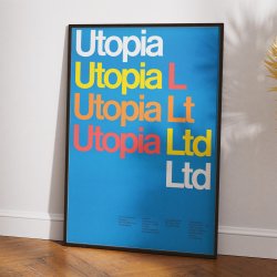 Utopia Ltd. 1969 - Vintage plakat af Dietmar Winkler