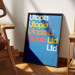 Utopia Ltd. 1969 - Vintage plakat af Dietmar Winkler