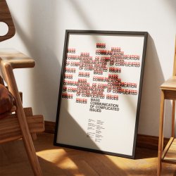 Mass Communication of Complicated Issues 1970 - Plakat af Dietmar Winkler