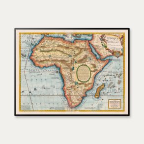 Afrika 1689 - Historisk kort af Coronelli