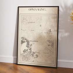 Hillerd og Frederiksborg Slot 1845 - Kort