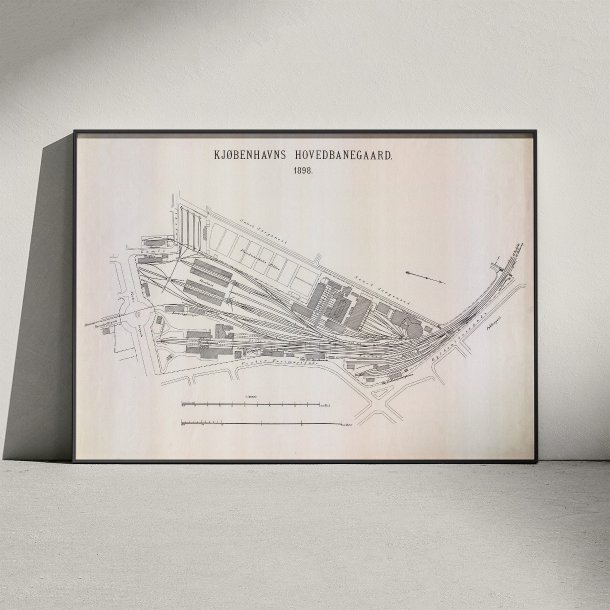 K�benhavns Hovedbaneg�rd 1898 - Historisk grundplan