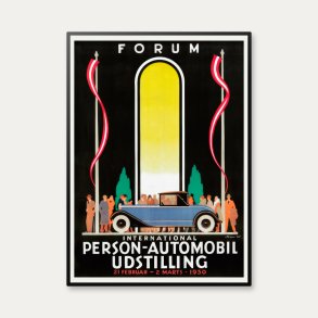 Automobiludstilling 1930 - Plakat af Sven Henriksen
