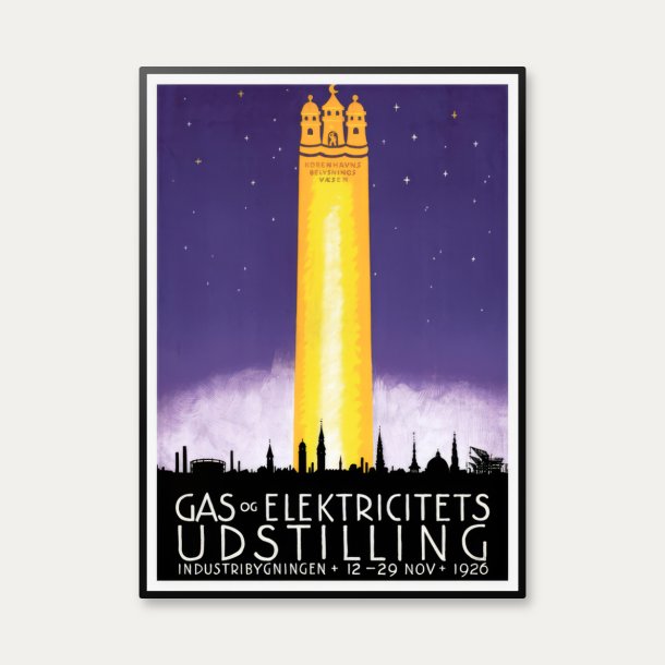 Gas- og Elektricitets Udstilling 1926 - Plakat af Sven Henriksen