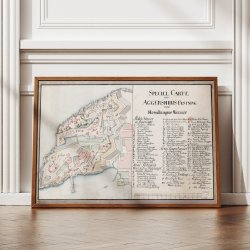 Aggershuus Fstning 1780 - Speciel Carte fra Norge