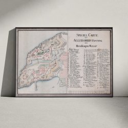 Aggershuus Fstning 1780 - Speciel Carte fra Norge