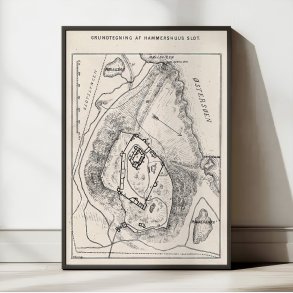 Hammershus Slot 1879 - Grundtegning