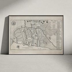 Aalborg 1768 - Historisk bykort