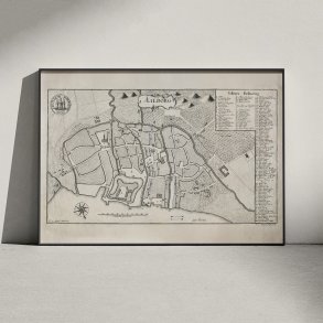 Aalborg 1768 - Historisk bykort