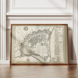 Fredericia 1768 - Grundtegning af byen