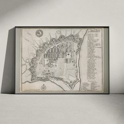 Fredericia 1768 - Grundtegning af byen