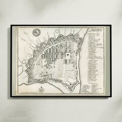 Fredericia 1768 - Grundtegning af byen