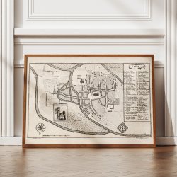 Ribe 1768 - Historisk bykort