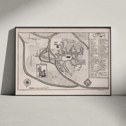 Ribe 1768 - Historisk bykort